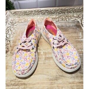 Girls Skechers Skipper Sneaker Wild Love‎ Hearts 302796L Memory Foam  Size 3